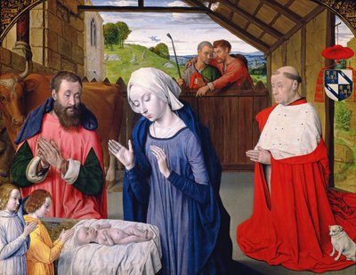 The Nativity of Cardinal Rolin by Master of Moulins